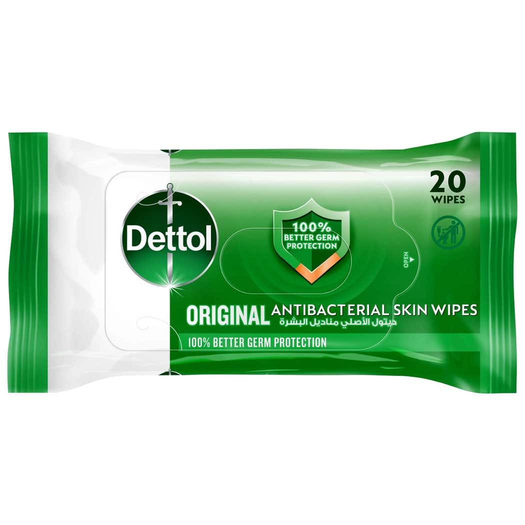 Dettol Original Antibacterial Skin Wipes 20 count Dettol Original Antibacterial Skin Wipes 20 count