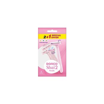 Dorco Shai2 Portable Disposable Razors (2+1) for Women