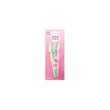 Dorco Tinkle 3 Eyebrows Disposables Razors for Women