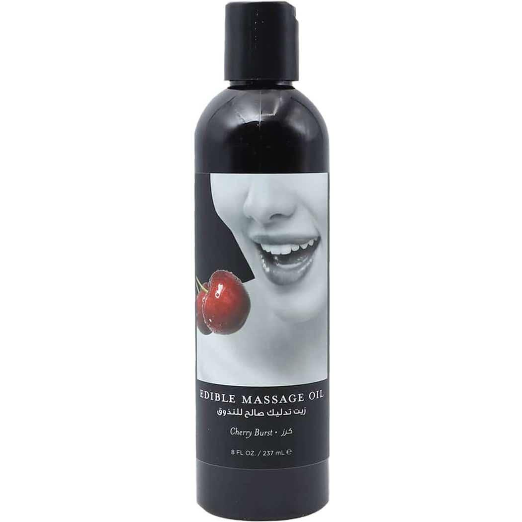 Earthly Body Edible Massage Oil Cherry 237ml Earthly Body Edible Massage Oil Cherry 237ml