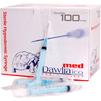 Eldawlia ico Hypodermic Syringe 3 Ml 100 Pcs