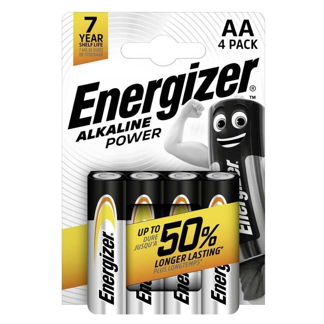 Energizer Power Alkaline AA4 Batteries Energizer Power Alkaline AA4 Batteries