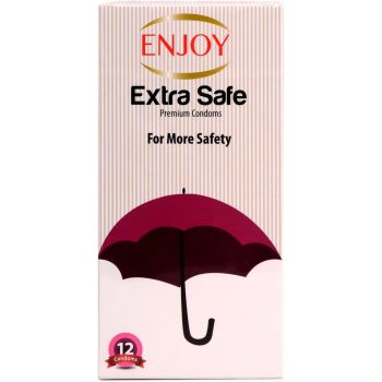 Enjoy Extra Safe Premium Condoms 12 Pcs