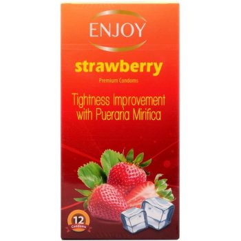 Enjoy Strawberry Premium Condoms 12pcs