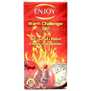 Enjoy Worm Challenger Premium Condoms 12pcs