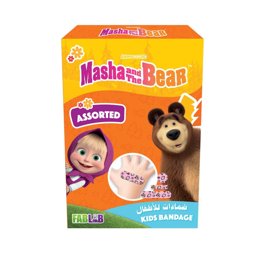 Fablab Kids Bandage Assorted 20 Pcs Masha & The Bear Fablab Kids Bandage Assorted 20 Pcs Masha & The Bear