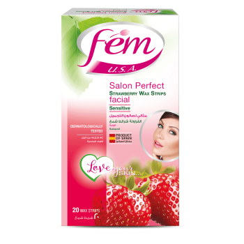 Fem Facial Wax Strip Sensitive Skin 20pcs