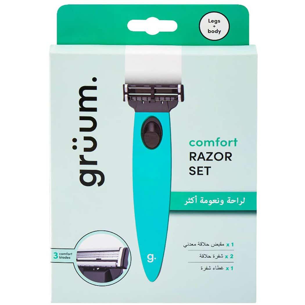 Grüum Comfort System Razor Set For Women (Green) Grüum Comfort System Razor Set For Women (Green)