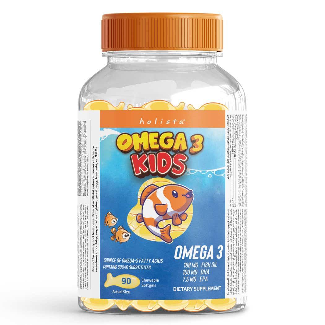Holista Kids Omega 3 - 188mg Fish Oil - 90 Chewable Softgels Holista Kids Omega 3 - 188mg Fish Oil - 90 Chewable Softgels