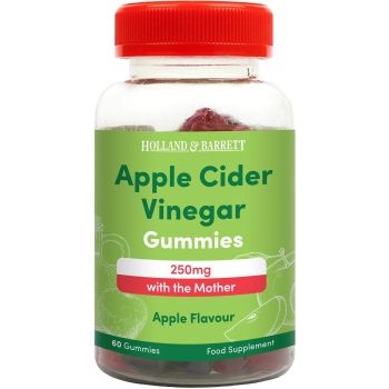 Holland And Barrett Apple Cider Vinegar 250mg Apple Flavour 60 Gummies