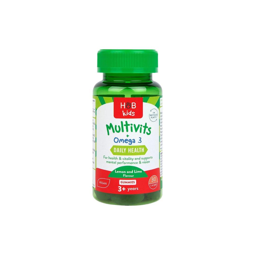 Holland And Barrett Kids Multi Vitamins & Omega-3 30 Gummies Holland And Barrett Kids Multi Vitamins & Omega-3 30 Gummies