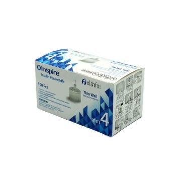 Inspire Insulin Pen Needles 4 Mm 100 Pcs