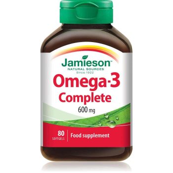 Jamieson Omega 3 Complete 600 mg 80 Softgels