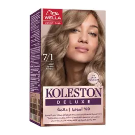 Koleston Deluxe No Ammonia Hair Color Kit - Medium Ash Blonde 7/1