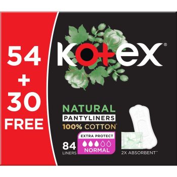 Kotex Cotton Liners Normal 54+30 Free