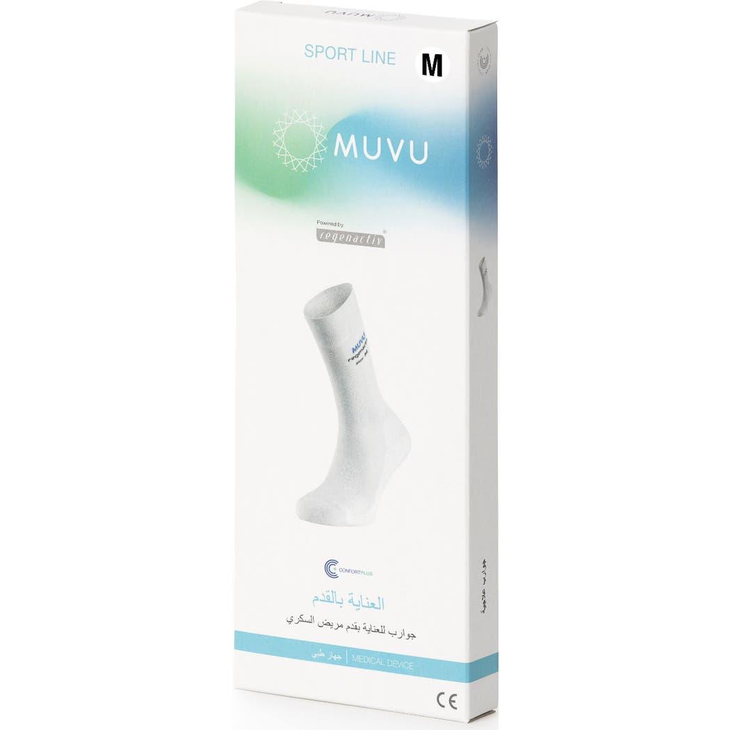 MUVU Diabetic Socks Milos White Color Height H5 Size M MUVU Diabetic Socks Milos White Color Height H5 Size M