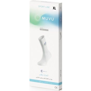 MUVU Diabetic Socks Milos White Color Height H5 Size Xl