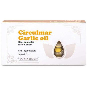Marnys Circulmar Garlic Oil 500MG Odor Controlled 60 Capsules