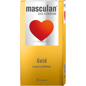 Masculan Condom Gold Luxury Edition - 10 Pcs