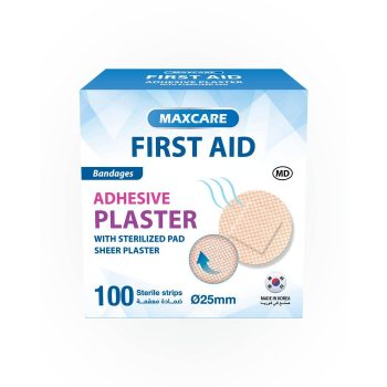 Maxcare First Aid Bandage Round 100 Pcs