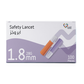 Nahdi Safety Lancets Sterile Single-Use - 100 Pcs