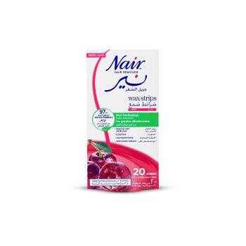 Nair Hair Remover Wax Strips Cherry Extract 20 Pcs