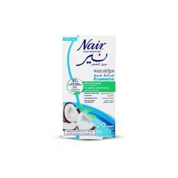 Nair Hair Remover Wax Strips With Coconut Milk 20 Pcs