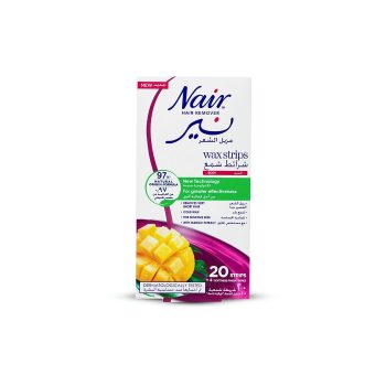 Nair Hair Remover Wax Strips With Mango Extract 20 Pcs