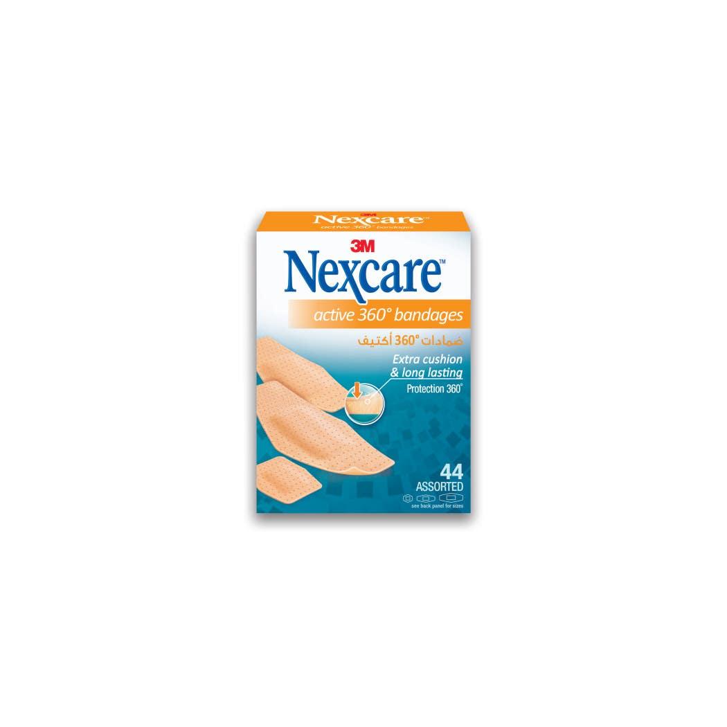 Nexcare™ Active 360 Bandages, Breathable, Waterproof, 576-50DP, Assorted 44 Bandages Nexcare™ Active 360 Bandages, Breathable, Waterproof, 576-50DP, Assorted 44 Bandages