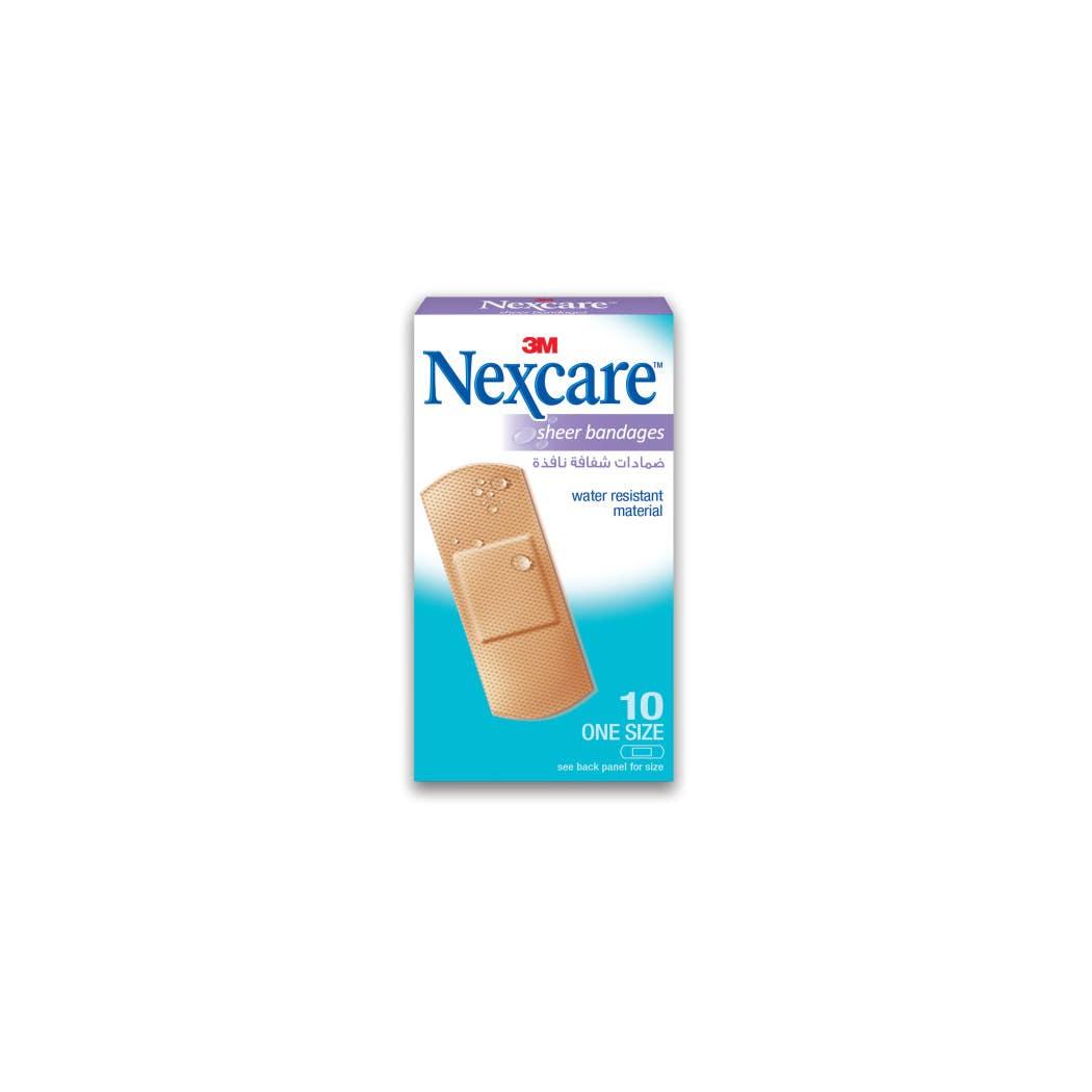 Nexcare™ Plastic Sheer Bandages, Breathable, Water Resistant, Universal Application, Easy removal, 656-10, 72 mm x 25 mm, 10 Bandages Nexcare™ Plastic Sheer Bandages, Breathable, Water Resistant, Universal Application, Easy removal, 656-10, 72 mm x 25 mm, 10 Bandages