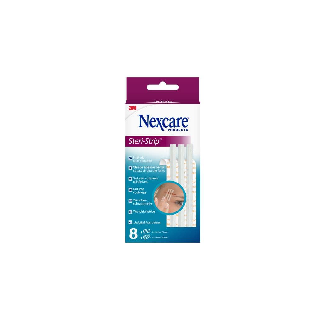 Nexcare™ Steri-Strip™ Skin Closures for First Aid, Breathable Material, Holds Tight, 3 (6 mm x 75 mm); 5 (3 mm x 75 mm), Assorted 8 Strips Nexcare™ Steri-Strip™ Skin Closures for First Aid, Breathable Material, Holds Tight, 3 (6 mm x 75 mm); 5 (3 mm x 75 mm), Assorted 8 Strips