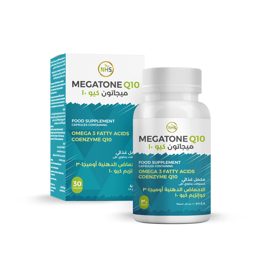 Nhs Megatone Q10 100 Mg - Fish Oil 1100 Mg - 30 Capsules Nhs Megatone Q10 100 Mg - Fish Oil 1100 Mg - 30 Capsules