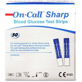 OnCall Sharp Blood Glucose Test Strips 50 pcs