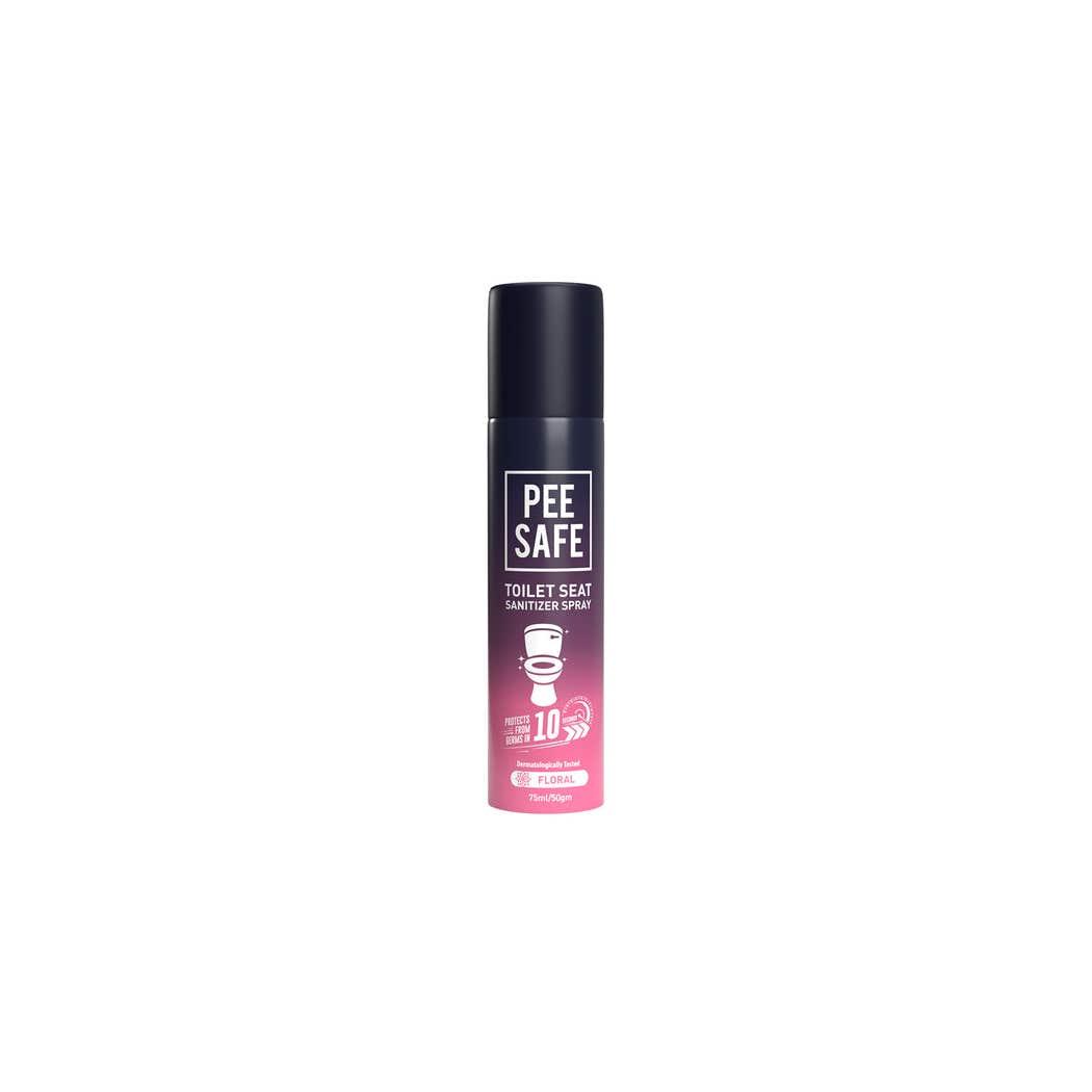 Pee Safe Toilet Seat Sanitizer Spray With Floral 75 Ml Pee Safe Toilet Seat Sanitizer Spray With Floral 75 Ml