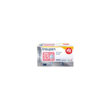 Pic Advanced Insulin Pen Needle Single Use - 34g - 3.5mm - 100 Pcs