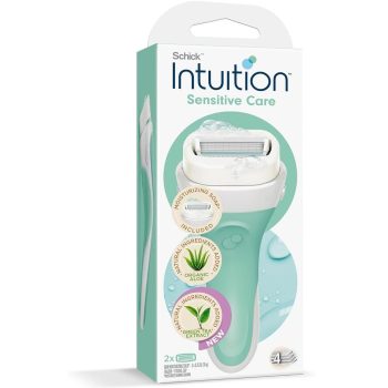 Schick Intuition Sensitive Care Razor With Aloe Vera & Green Tea - 2 pcs