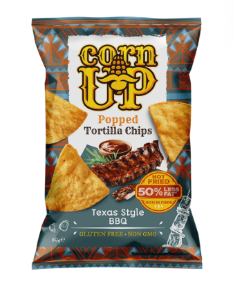 Cornup Tortilla Chips Texas Style Bbq 60g