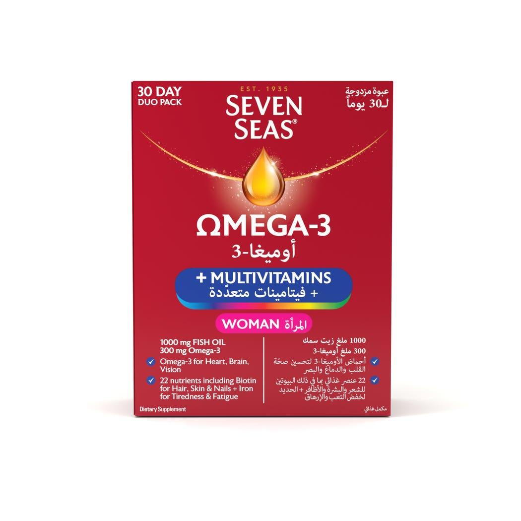 Seven Seas,Omega-3 With Multivitamins For Women 60 Capsules Seven Seas,Omega-3 With Multivitamins For Women 60 Capsules