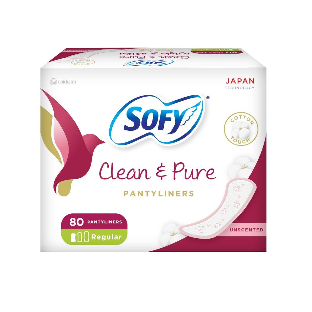 Sofy Panty Liner 58 pads +22 free (Unscented) Sofy Panty Liner 58 pads +22 free (Unscented)