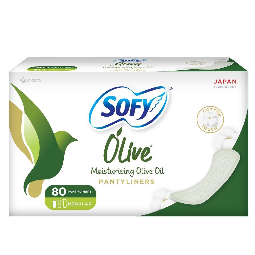Sofy Pantyliner Unscented With Olive 80 Pcs Sofy Pantyliner Unscented With Olive 80 Pcs