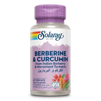 Solaray Berberine & Curcumin Root Extract - 60 Capsules
