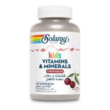 Solaray Kids Vitamins & Minerals Chewables Black Cherry - 120 Tablets