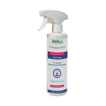 Sterilasafe CureSept Alco Disinfectant,Cleansing Chlorhexidine, Alcohol 70%, 500 ml