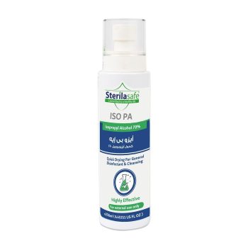 Sterilasafe ISO PA - Disinfectant-Isopropyl alcohol 70%- Multipurpose Antibacterial -250 ML