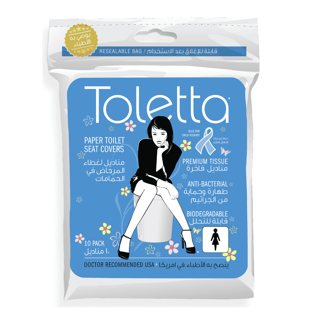 Toletta Blue 10 Toilet Seat Cover Toletta Blue 10 Toilet Seat Cover
