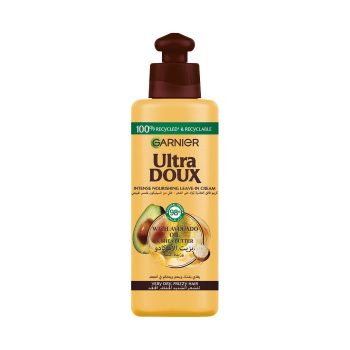 Ultra Doux Avocado Oil & Shea Butter Intense Nutrition Leave-In Cream For Very Dry or Frizzy Hair 200 ml