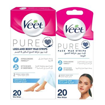 Veet Pure Cws Legs+Face 50% Off 40 pcs