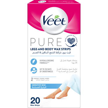 Veet Pure Cws Sensitive Skin Legs 20 pcs