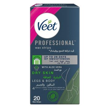 Veet Wax Strips For Dry Skin 20 pcs
