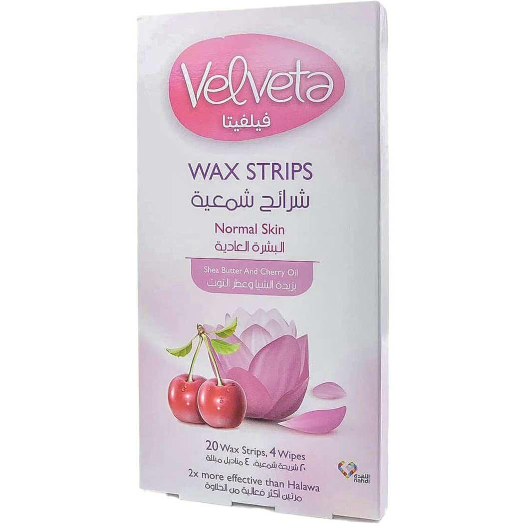 Velveta Body Wax Strips Normal Skin Shea 20 Strips Velveta Body Wax Strips Normal Skin Shea 20 Strips
